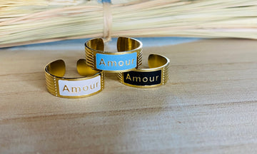 BAGUE AMOUR Acier inoxydable - O'Dressing-M